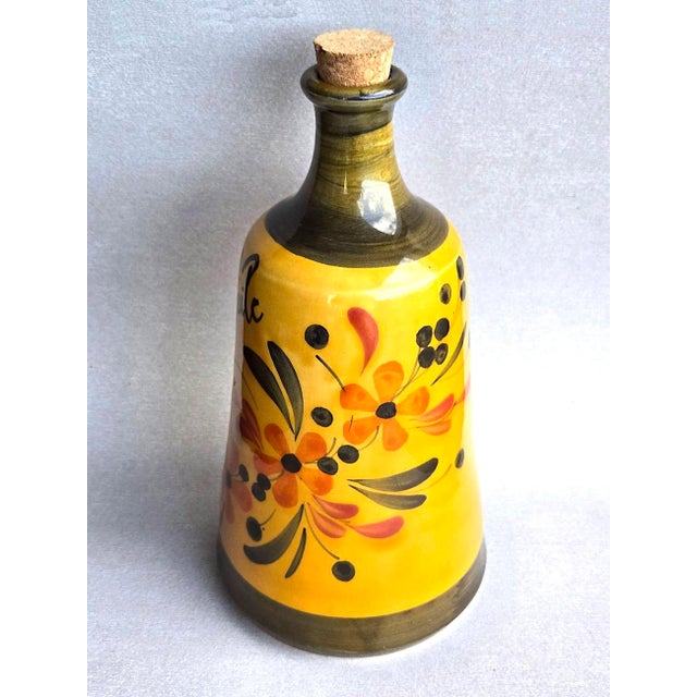 Vintage French Ceramic Oil Decanter For Sale In Miami - Image 6 of 14