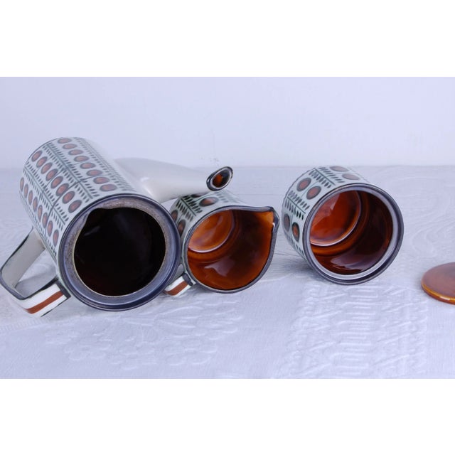 Brown Belgian Delta Noix Coffee Service from Boch Rambouillet, 1966, Set of 27 For Sale - Image 8 of 18