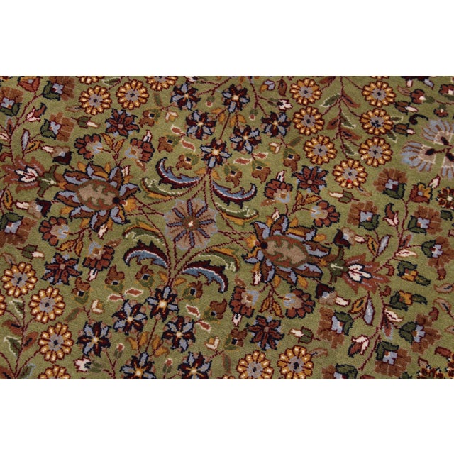 Turkish Antique Hereke Wool & Silk Rug - 4'0''x6'0'' For Sale In New York - Image 6 of 10