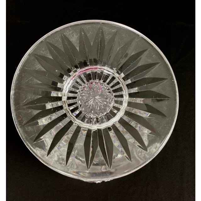 Transparent Late 19th Century Abp- Large Cut Glass Vase For Sale - Image 8 of 9