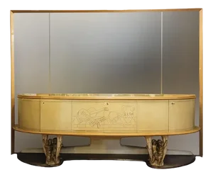 Sideboard with Large Mirror by Canturini Artisans