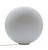 Dioscuri table or floor lamp with a diameter of 42 cm made of blown opaline etched glass and a steel and thermoplastic...