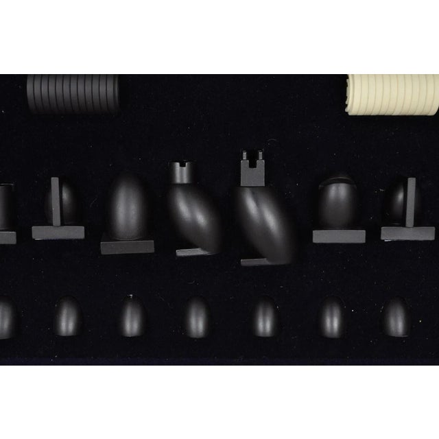 1990s Michael Graves Postmodern Chess & Checkers Set Maple Wood Modern Board For Sale In Philadelphia - Image 6 of 12