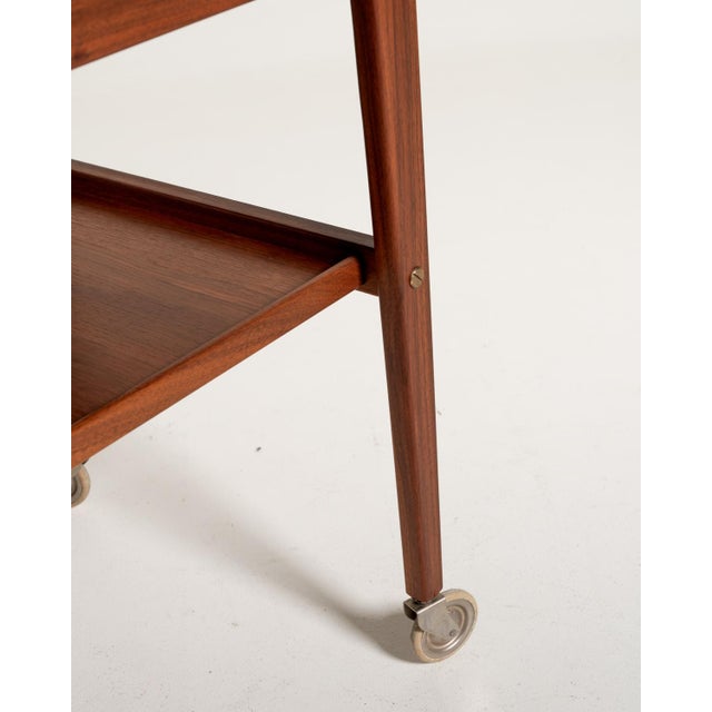Swedish Teak Trolley by Erik Gustafssons Möbelfabrik, 1950s For Sale - Image 6 of 12