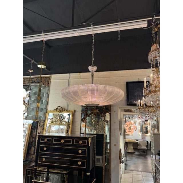Murano Disc Chandelier For Sale In Dallas - Image 6 of 6