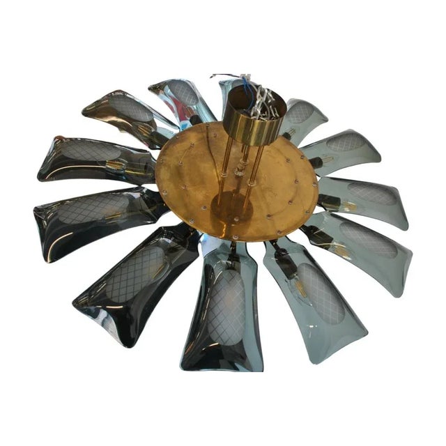 Dahlia Chandelier by Max Ingrand for Fontana Arte, Italy, 1950s For Sale - Image 6 of 13