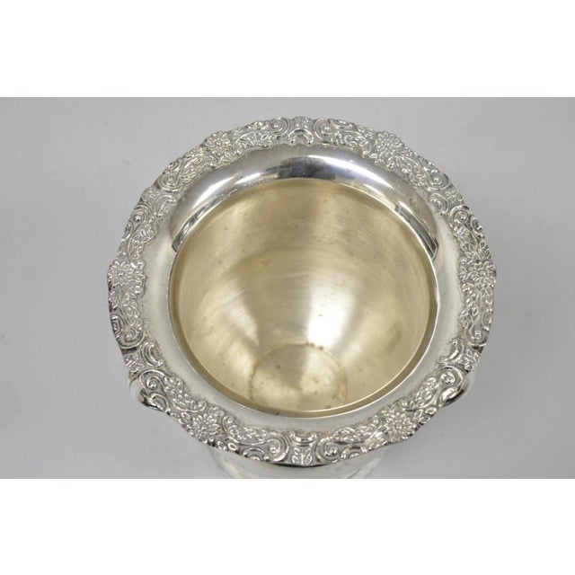 Vintage Victorian Silver Plated Trophy Cup Urn Champagne Chiller Bar Ice Bucket For Sale - Image 9 of 16