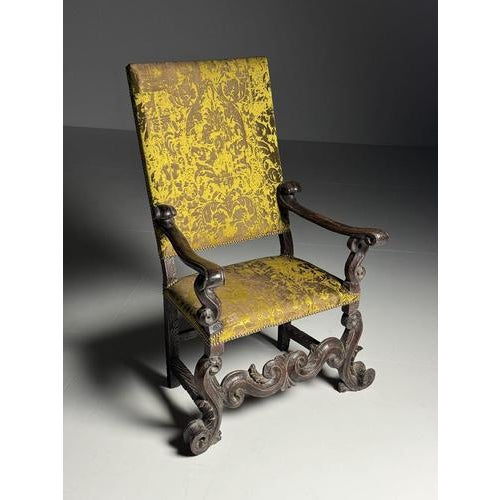 Traditional Antique Italian Chair, 1700s For Sale - Image 3 of 18