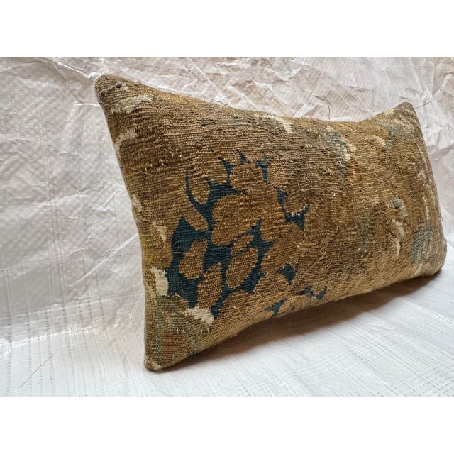 Baroque 17th Century Brussels Verdure Tapestry Pillow For Sale - Image 3 of 5