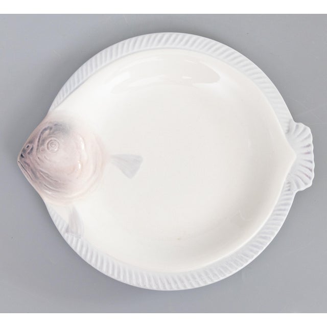 Art Deco French Longwy Majolica Fish Plate, Circa 1930 For Sale In Houston - Image 6 of 6