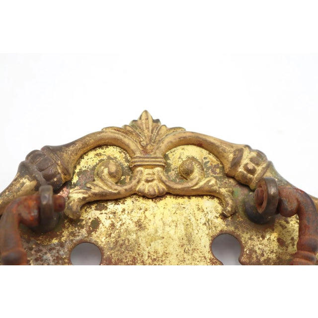 Mid 20th Century Set of Victorian 6.5 In. Brass Drawer Pulls For Sale - Image 5 of 7