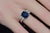 Early 21st Century Gia Certified Natural 5.11cts VVS F Diamond Royal Blue Sapphire 950 Platinum 3 Stone Ring, Size 6.75 For Sale - Image 5 of 12