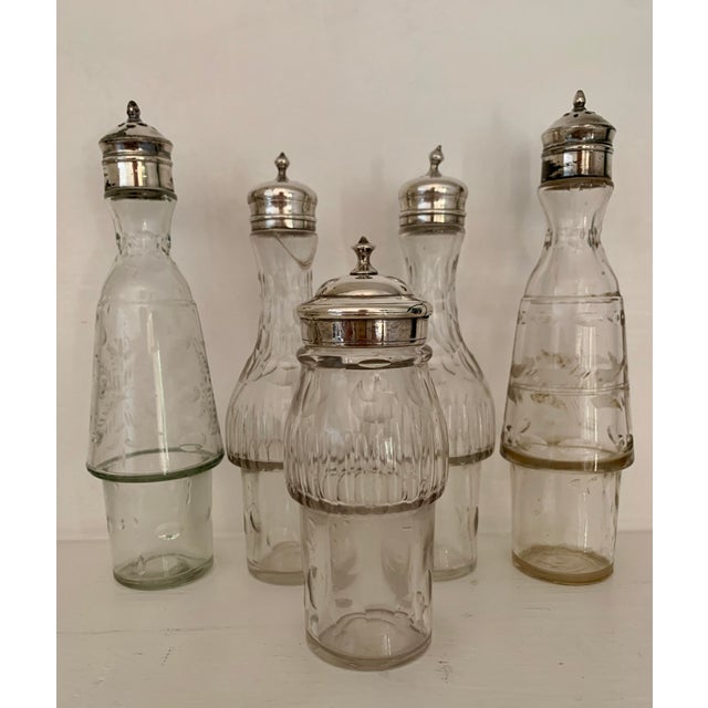 Late 19th Century Silver Plate Grande Caster Cruet Set - Set of 11 Pieces For Sale - Image 5 of 10