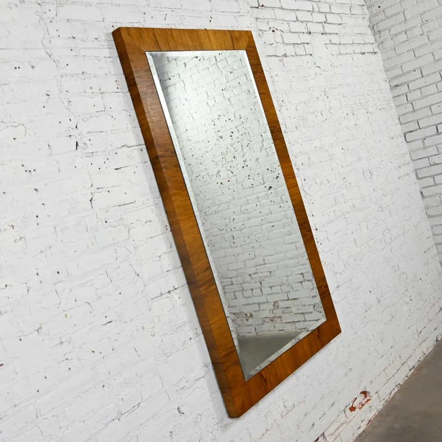 Thayer Coggin Vintage Modern Rosewood Large Mirror by Milo Baughman for Thayer Coggin For Sale - Image 4 of 13