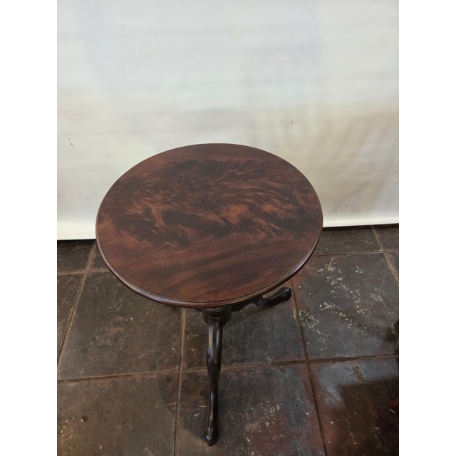 Antique George III Tilt-Top Table Mahogany 1780-1800 Wine Table Drinks Table For Sale In San Diego - Image 6 of 11
