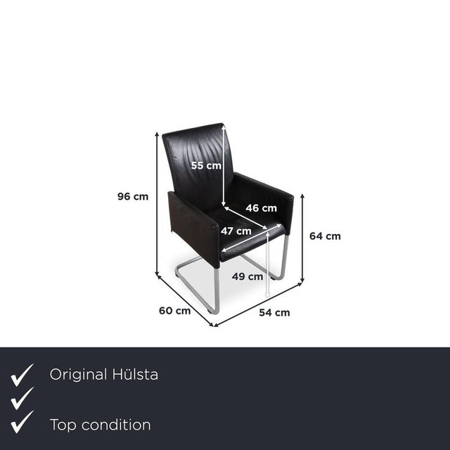 with this set from hülsta, you get six chairs with a clean, linear design for your dining table. The set consists of four...