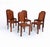 Art Deco French Dining Chairs in Amboyna, 1930, Set of 6 For Sale - Image 3 of 16