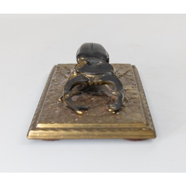 Brown 19th Century Gilt Bronze and Copper Letter or Paper Clip in the Form of a Stag Horn Beetle For Sale - Image 8 of 11