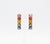 Modern Natural Multi Sapphire 2.90cts Earring in 14k Gold For Sale - Image 3 of 8