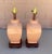 Peach Vintage Peach Colored Asian Ginger Jar Style Table Lamps-Pair For Sale - Image 8 of 8