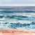 Sunset on the Beach - Original Blue Pink Coastal Landscape Watercolor Painting on Paper For Sale In Los Angeles - Image 6 of 6