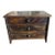 Primitive Miniature Wood 3 Drawer Chest Dresser Old Varnish Finish Tabletop For Sale