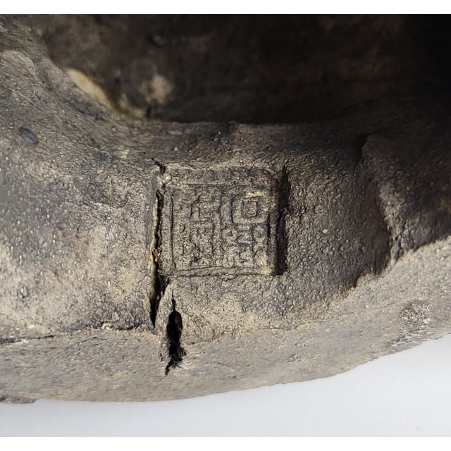 Monumental Pair Antique Chinese Tang Style Enamel Glazed Stoneware Sculptures For Sale - Image 18 of 18