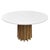 2020s Pine Skirt Round Dining Table For Sale - Image 5 of 7