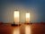 Mid-Century Modern Bedside Lamps in Brass and Cream Opaline Glass, 1950, Set of 2 For Sale - Image 6 of 16