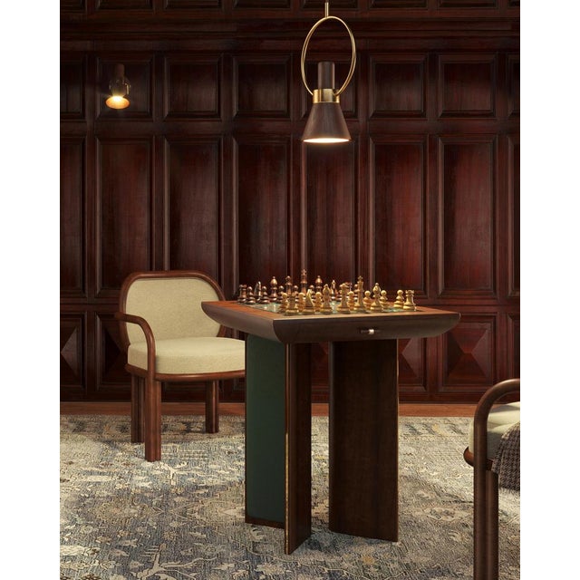 Howard Chess Table by Wood Tailors Club For Sale - Image 4 of 12