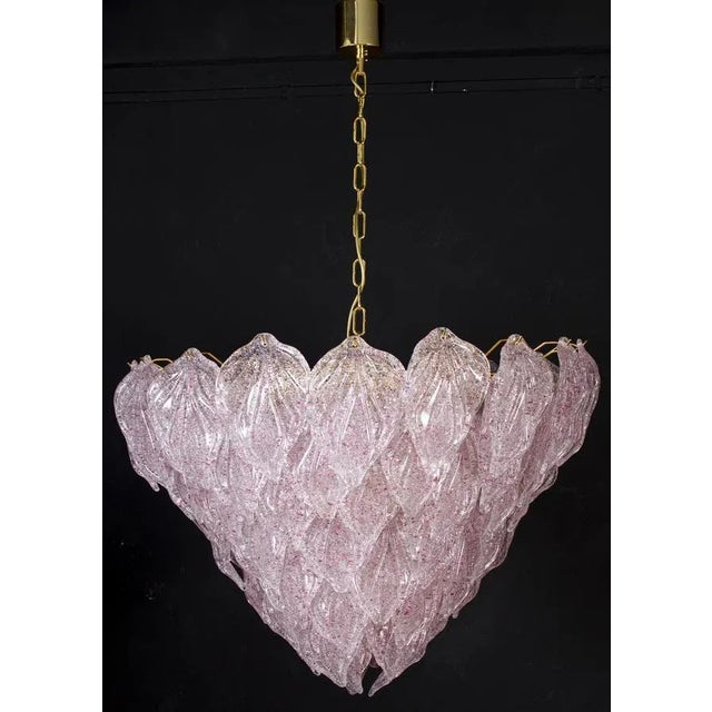Pink Murano Glass Polar Chandelier, Italy, 1970s For Sale - Image 11 of 18