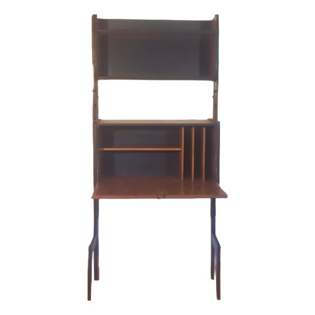 Vintage Scandinavian Secretaire in Teak by Blindheim, 1960s For Sale