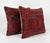 Mid-Century Modern Turkish Rug Pillow Cover 15'' X 15'' - Set of Two For Sale - Image 3 of 4