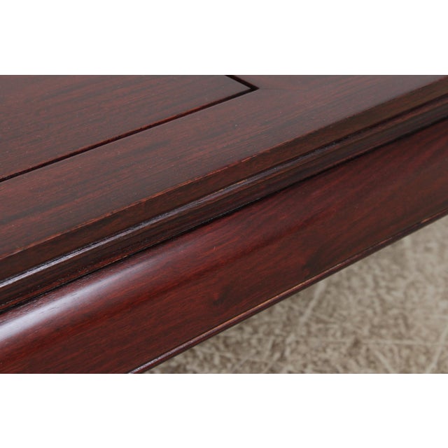 Vintage Chinese Rosewood Coffee Cocktail Table For Sale - Image 10 of 15