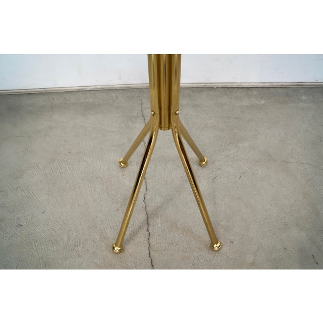 1980’s Hollywood Regency Brass Free Standing Coat Rack For Sale - Image 11 of 12