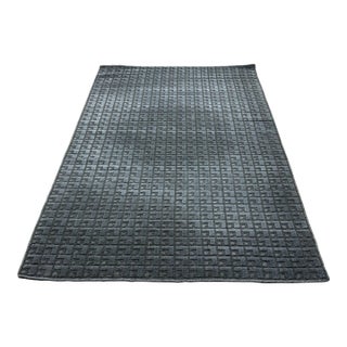 5ft X 8ft Room & Board Modo Ink Wool Rug For Sale