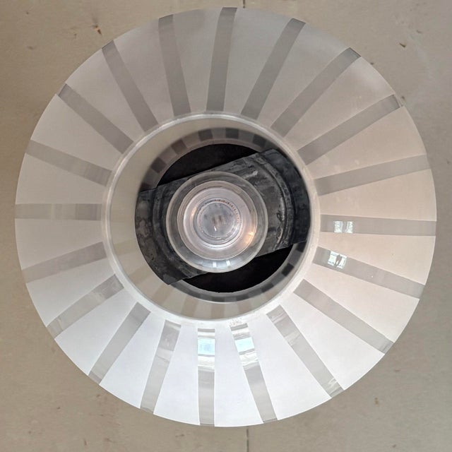 Silver Swedish Modern Onion Pendant Lamp by Harald Notini for Böhlmarks, 1930s For Sale - Image 8 of 13
