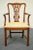 Wood Set of 2 Davis Cabinet Co. Antiqued Solid Knotty Pine Rustic Country Style Dining Arm Chair 2263 For Sale - Image 7 of 13