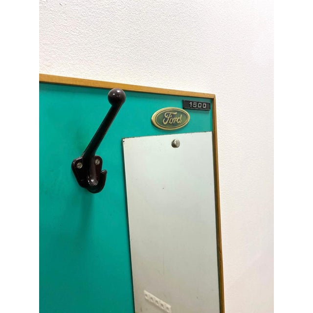 Wall Hanger with Mirror, Czechoslovakia, 1960s For Sale - Image 4 of 11