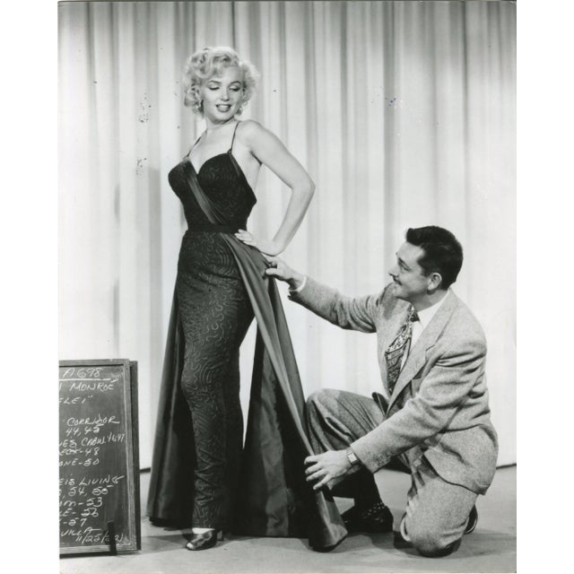 Marilyn Monroe & William Travilla Photograph, 1950s For Sale - Image 3 of 3
