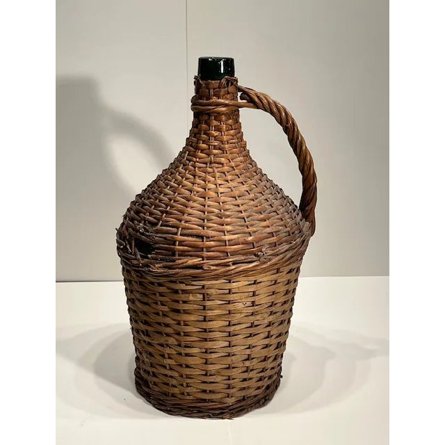 Vintage French Wicker Demi John Jug #118 Vintage French Wicker Demi John Wicker-covered Demi John jugs are a charming...