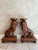 Wood Vintage Pair of Solid Wood Hand-Carved Exotic Lion Plant Stands For Sale - Image 7 of 12