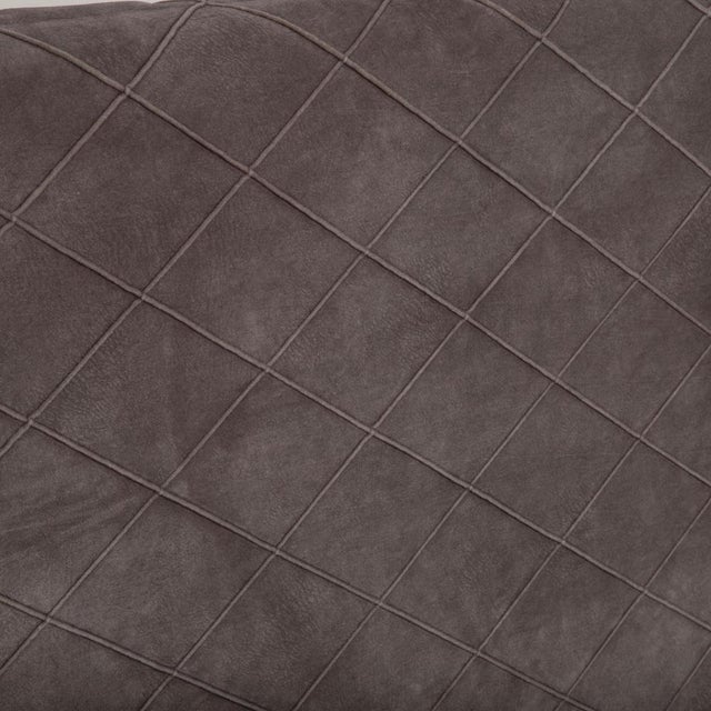 Vintage Grey Fabric Bed For Sale - Image 4 of 12