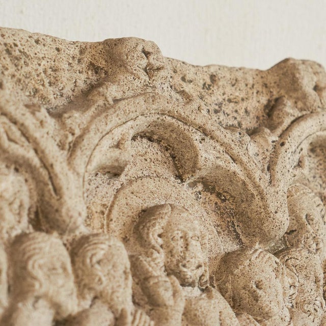 Bas-Relief of Jesus and the 12 Disciples in Stone, 1940s For Sale - Image 9 of 15