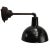 Black Vintage Industrial Black Enamel & Cast Iron Wall Lamp For Sale - Image 8 of 8