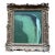2024 Amanda Carol Collection Green Abstract Oil Painting in Fine French Antique Frame For Sale
