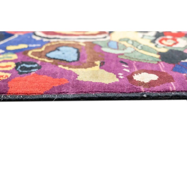 French Art Deco Rug 6'6'' X 9'8'' For Sale - Image 9 of 12