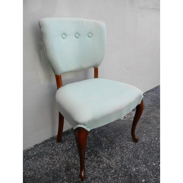 French Mahogany Living Room Office Vanity Side Chair For Sale - Image 11 of 11