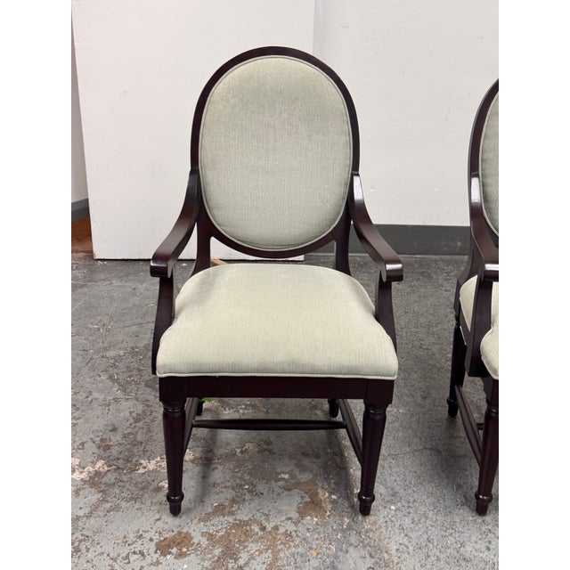 Bernhardt Oval-Back Dining Armchairs, Pair For Sale - Image 12 of 12