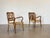 Mid-Century Modern Set of Oak and Straw Armchairs, 1940s For Sale - Image 3 of 18